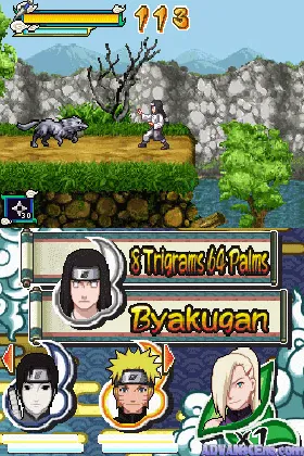 Naruto Jilpungjeon - Choegangninja Daegyeoljip 2 - Gyeokttol!! Naruto vs Sasuke (Korea) screen shot game playing